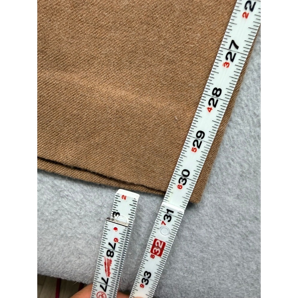 Camel Brown High Waisted Wide Leg Trouser Pants Pleated Front Professional Brown - Picture 2 of 9